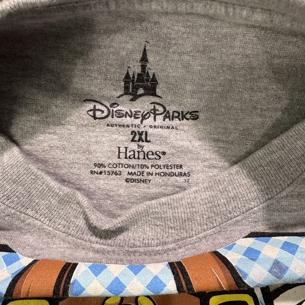 Disney Parks Epcot World Showcase Germany Shirt Gray Body Graphic Overall XXL - Picture 5 of 13